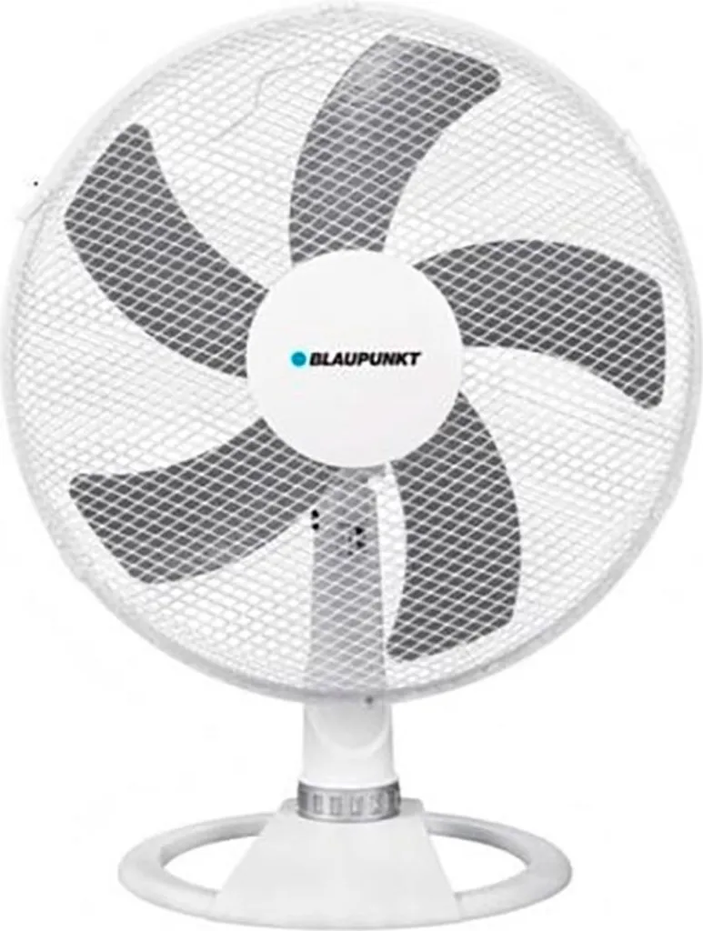 Ventilateur de table 40cm puissant à 3 vitesses silencieux en blanc