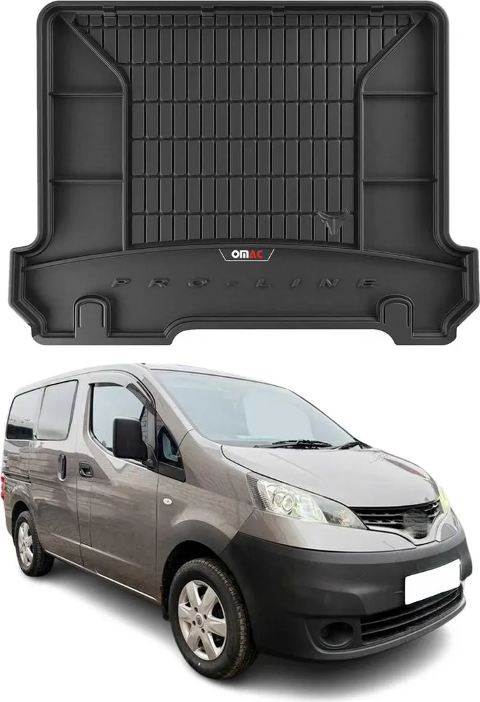 Tappeto Bagagliaio MOTOS Per Nissan E-NV200 (dal 2014) - Protezione Antiscivolo 4 Stagioni