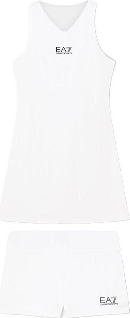 Ea7 Emporio Armani 7w000317 Kleid Weiß XS Frau Weiß XS