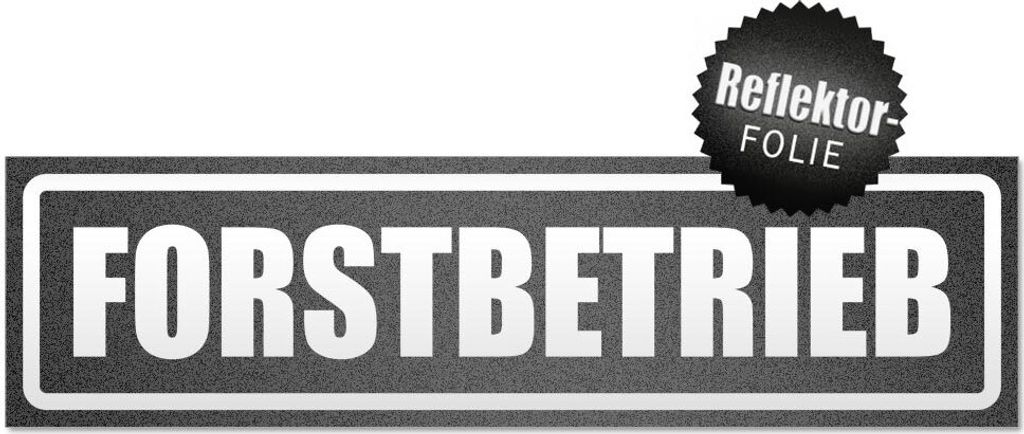 Forstbetrieb invertiert Magnetschild Schild magnetisch