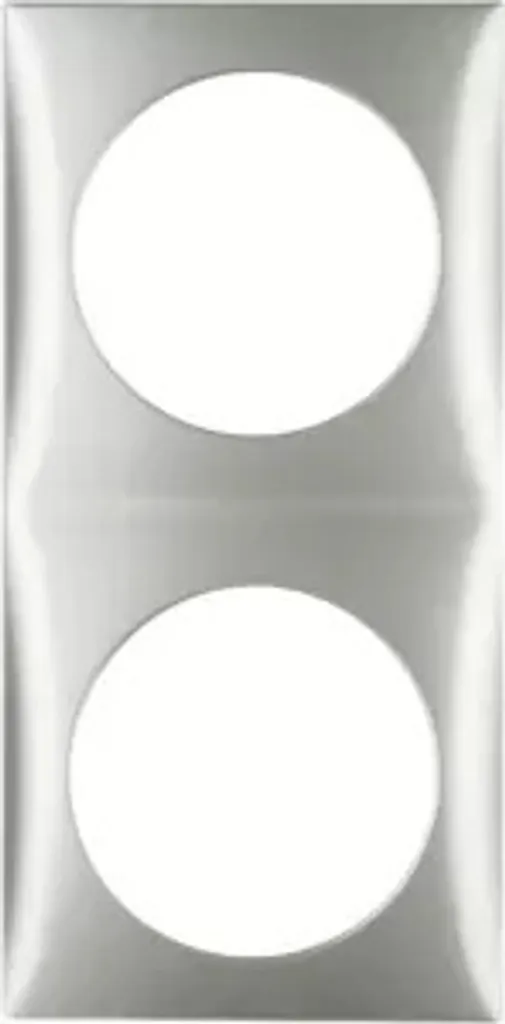 Cadre Double Berker Integro Flow Chrome Mat pour Remplacement et Rénovation