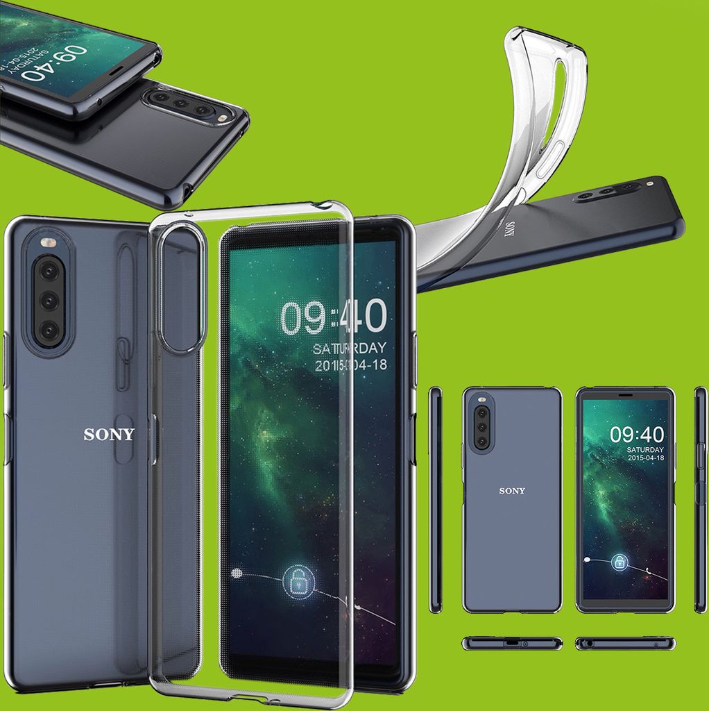 Für Sony Xperia 10 II 2. Gen Silikon TPU Transparent Handy Tasche Hülle Etuis