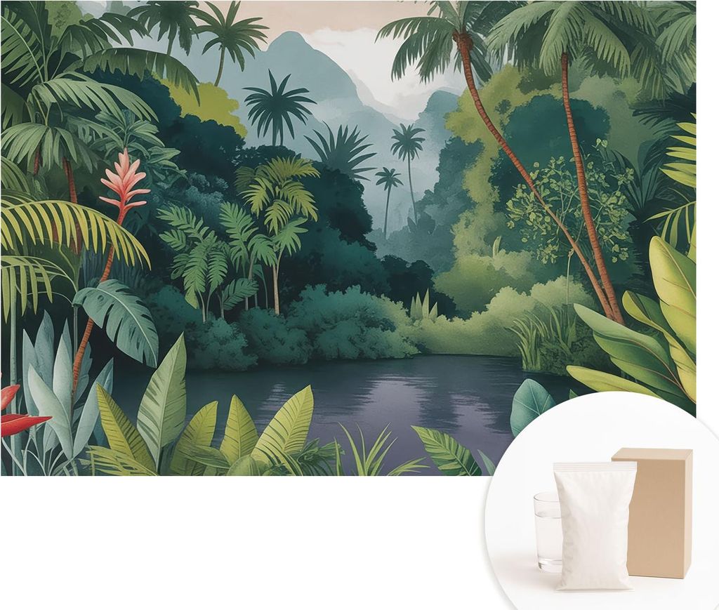 Fototapete - Wandbilder für Wohnzimmer - 152x104 cm - Dekorative Wandfolie - Modernes Design für Wanddekoration - Tapeten für Innenräume - Exot...
