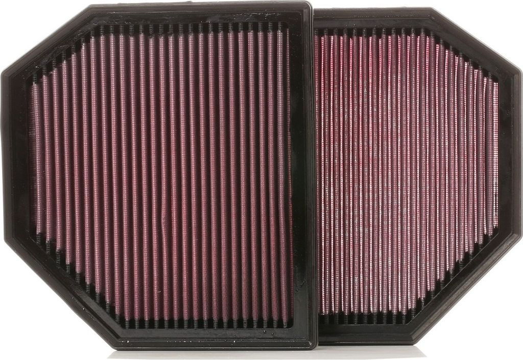 K&N 33-2488 Hochleistungsluftfilter für BMW 5 Limousine (F10) Langzeitfilter Quadratisch