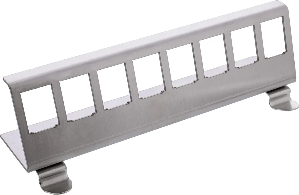 Support InLine pour 8 Modules Keystone Montage Rail DIN Tableau Électrique