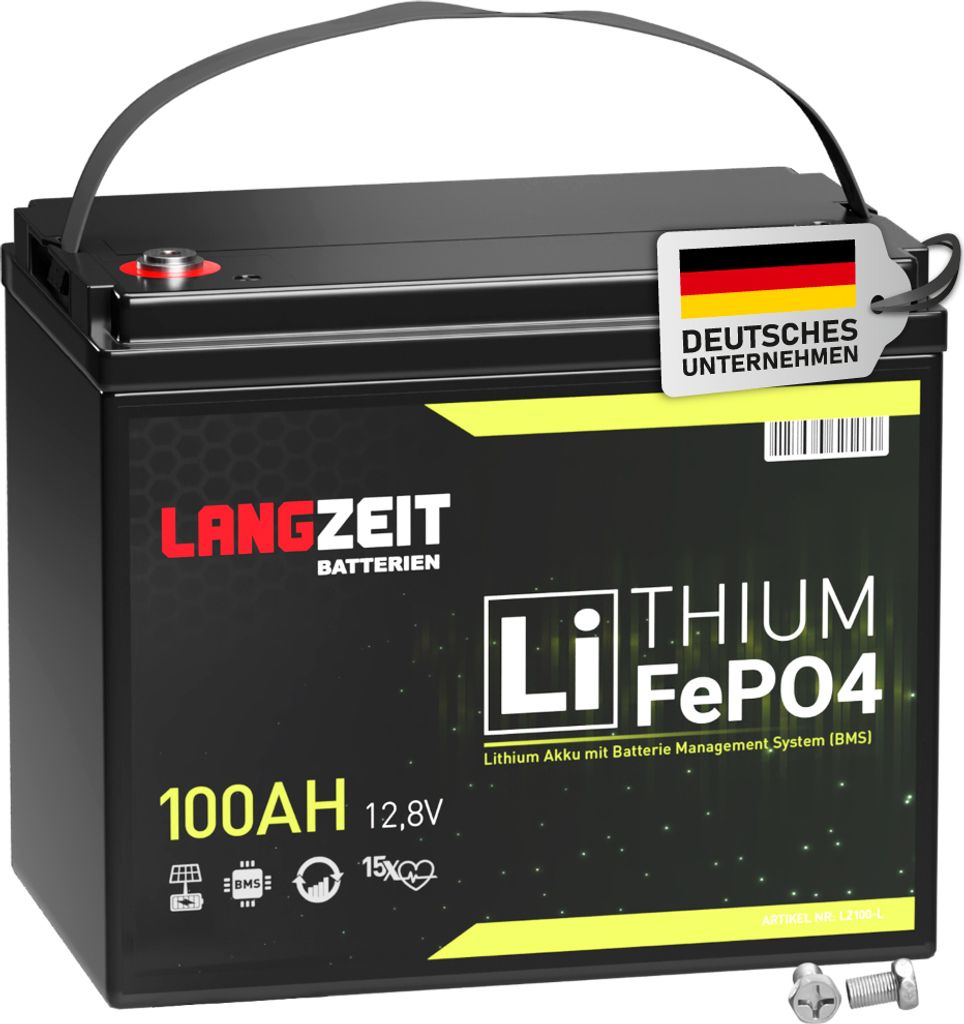 Langzeit AGM Batterie 80Ah 12V Solarbatterie Wohnmobil