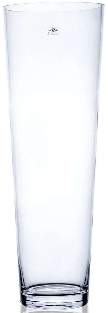 CONICAL conical round vase - klar - 17x17x50cm - Glas Produktbild 