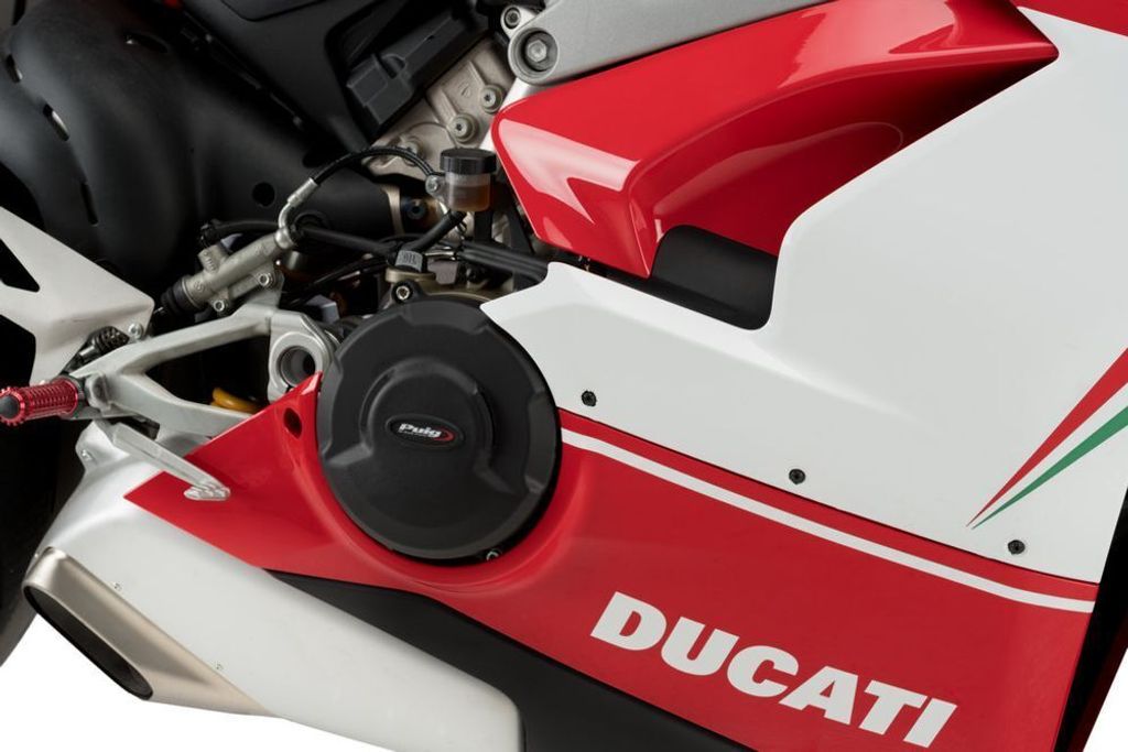 PUIG 21505N Motorschutzhauben Track für Championship passend fuer DUCATI PANIGALE V4S Schwarz