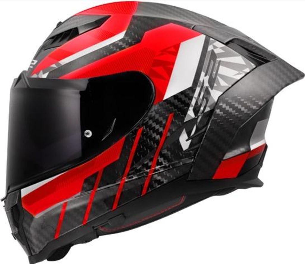 LS2 Integralhelm FF807 Dragon XXL Rot / Grau Trax