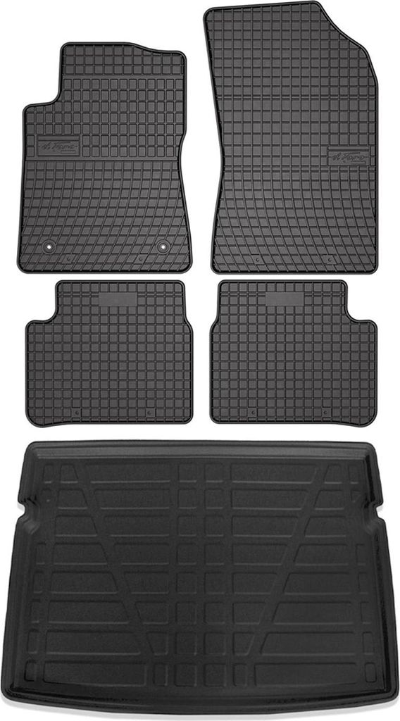 Tapis & bac de coffre Set pour Citroen C3 bicorps 2016-2024 Image du produit 