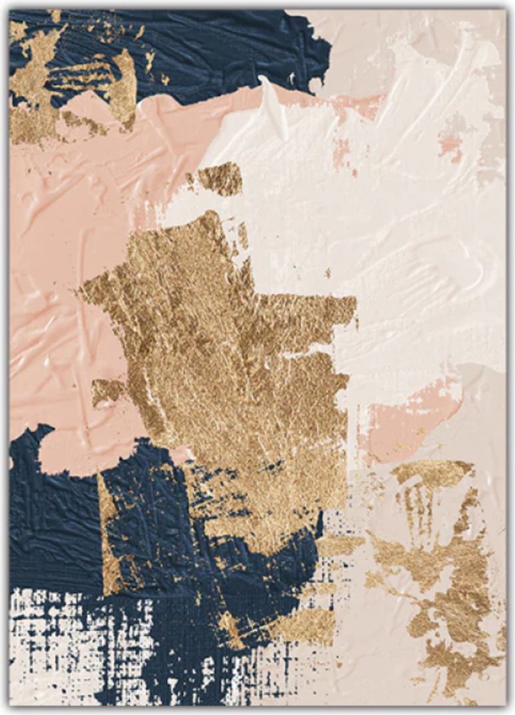 TPFLiving Kunstdruck LW-41 (OHNE RAHMEN) Poster - Leinwand - Wandbild - Hochauflösender Giclée-Druck, langlebig und hochwertig - Abstrakte Malere...