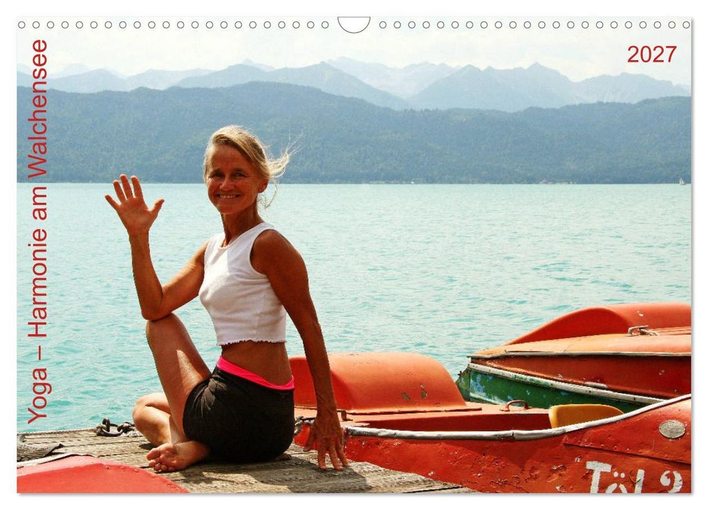 Yoga – Harmonie am Walchensee (Wandkalender 2027 DIN A3 quer), CALVENDO Monatskalender