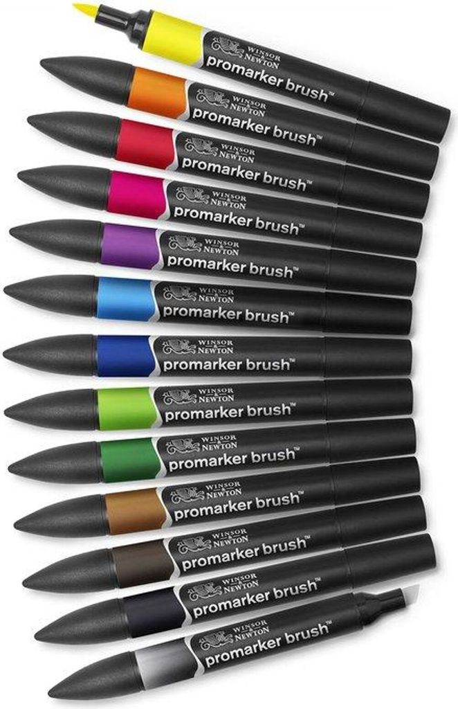 Winsor & Newton | Brush marker 12+1 lebendige Töne