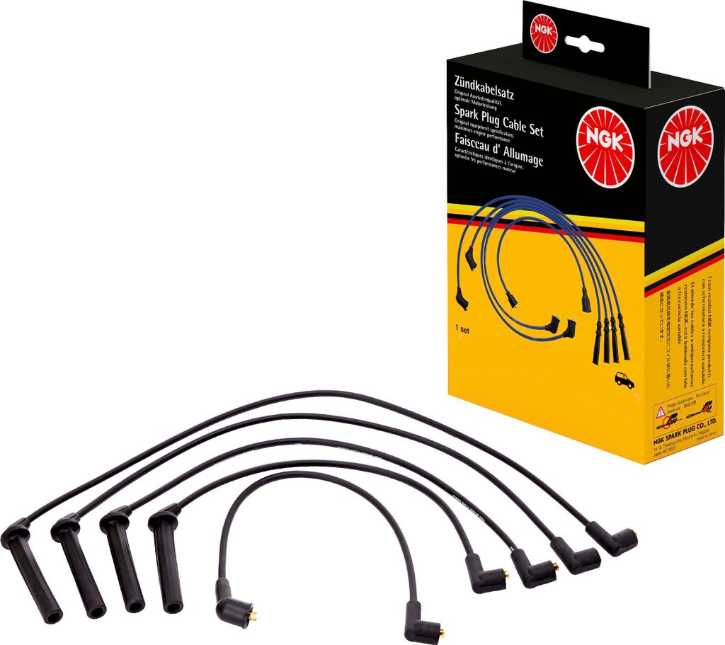 Zündleitungssatz 5 Kabel schwarz NGK Aftermarket-Expertise für u.a. SAAB 9000
