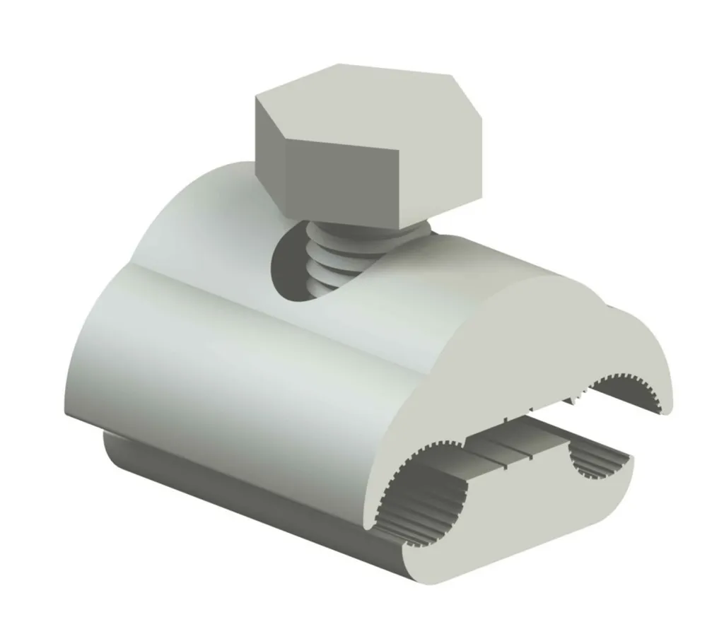 Pince de terre 6-25qmm inox haute conductivité pour câblage sécurisé