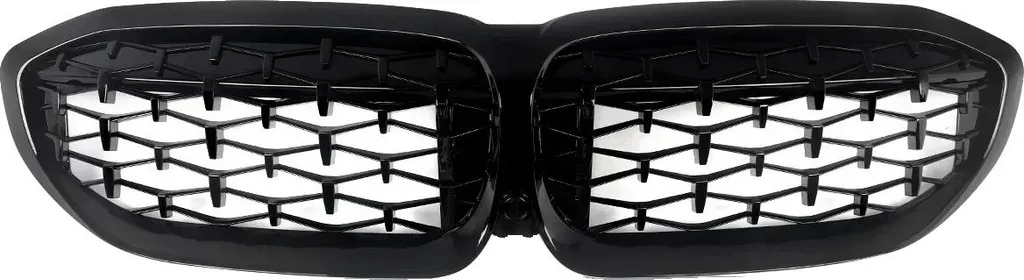 Grille de calandre pour rénovation carrosserie en noir brillant durable