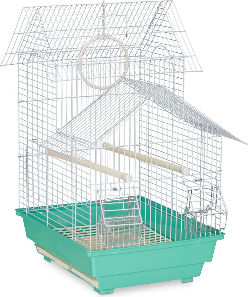 relaxdays Vogelkäfig mit Spitzdach