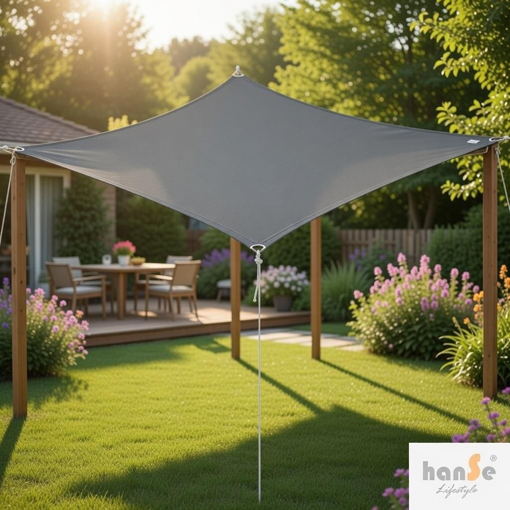 sonnensegel basel Grosses rechteckiges Terrasse Pool Garten – Camp outdoorove-a-kempingove-vybavenie Größe:ca. 60 cm LED Sonnensegel - Dreieck