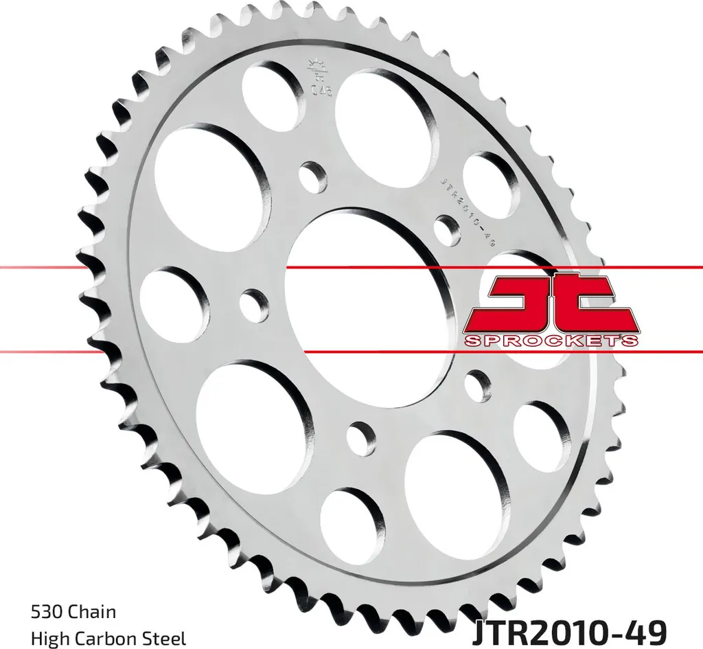 Couronne de transmission arrière 49 dents JT Sprockets pas 530 pour moto