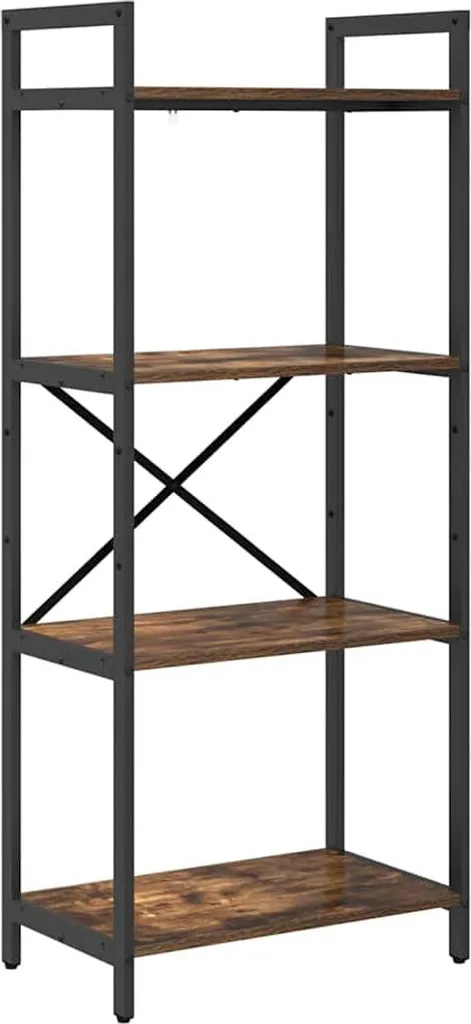 Libreria vidaXL Rovere Fumé per Soggiorno Accogliente | 56x34x133,5