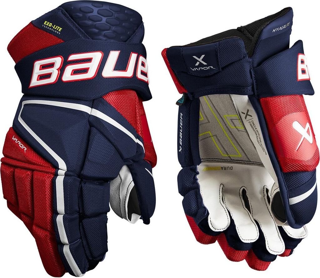 Gants Bauer Vapor Hyperlite Senior navy/rouge/blanc 15 Image du produit 