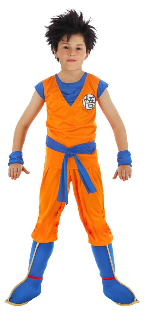 Traje de Goku Saiyajin para niños, disfraz de cosplay de Imagen del producto 