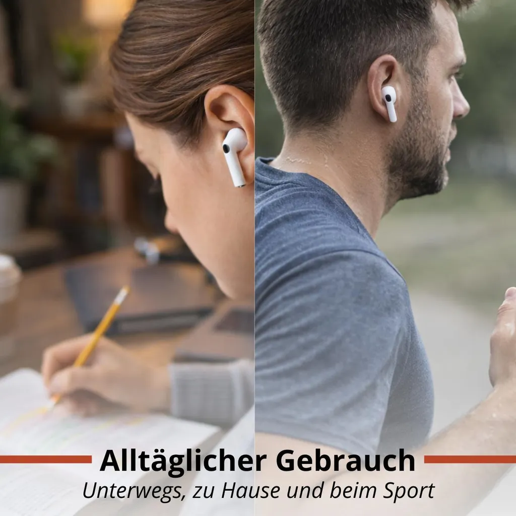 Écouteurs Bluetooth 5.4 Grundig intra avec micro et écran LED