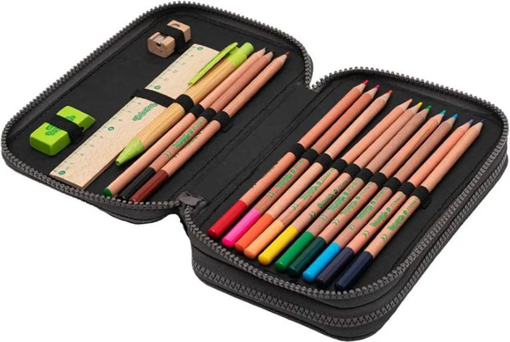 CoolPack Jumper 2 RPET Grey : Trousse Double Compartiment Grise Eco - 2
