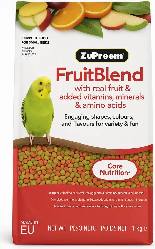 ZuPreem FruitBlend: la Smart Food per le tue Cocorite