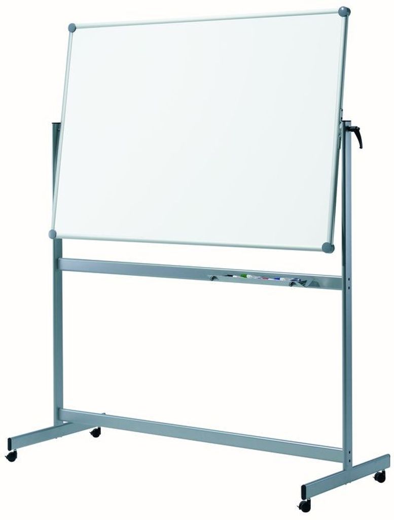 MAUL Mobiles Whiteboard MAULpro, 1000 x 1500 mm, Grau, 4 Rad/Räder, 1650 mm, 650 mm, 1950 mm