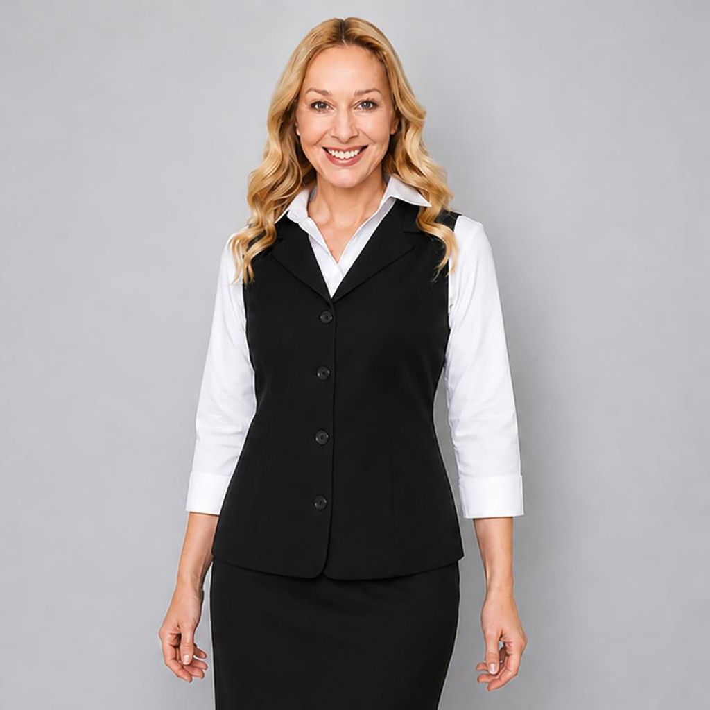 Damen Weste schwarz Gr. 50 Produktbild 