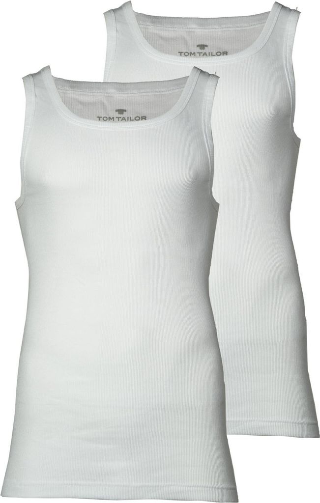 Tom Tailor Herren-Unterhemd 2er-Pack weiß 6