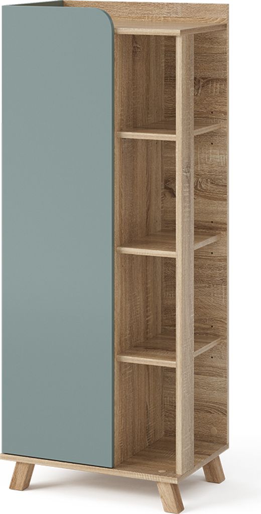 Szafka Midi Vicco Karen Sonoma/niebieski 50 x 128 cm z Zdjęcie produktu 