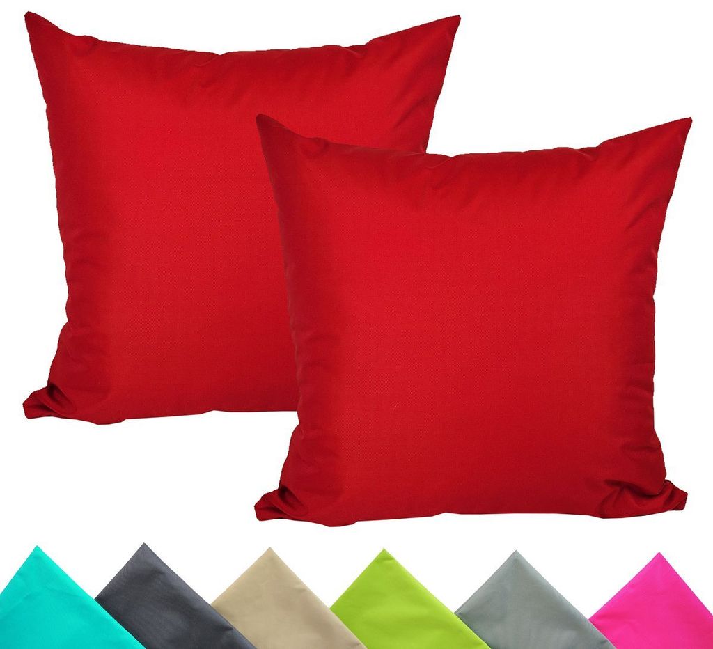 JACK 2er Set 40x40cm Outdoor Kissenhülle Kissenbezug Produktbild 