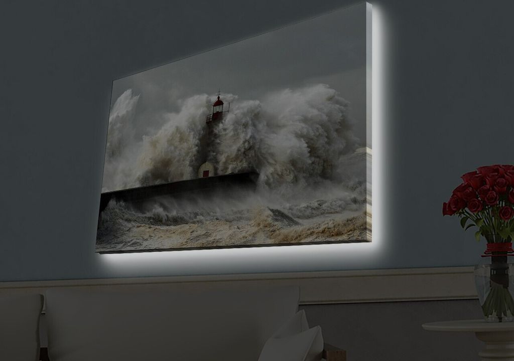 Opviq, 4570HDACT- LED4529, Bunt, Leinwandbilder, 45 x 70 Produktbild 