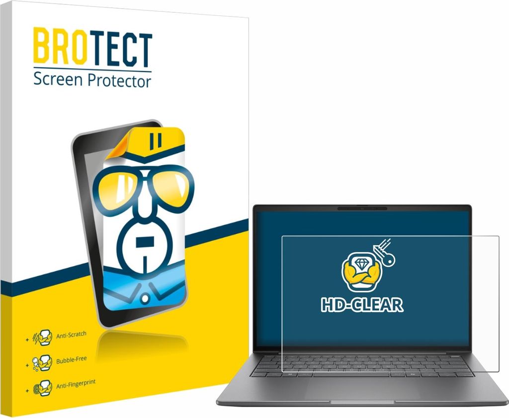 Für HP ZBook 8 G1i 14" Schutzfolie BROTECT Displayschutz Display Schutz Folie Klar Transparent