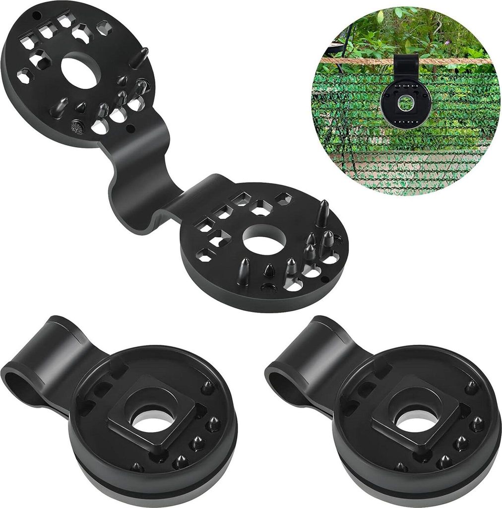 30 Stück runde Schatten-Kunststoff-Clips, Sonnenschutznetz, Befestigung und Platzierung für Sonnenschutz, Vogelschutz, Garten, wasserdichtes Netz...