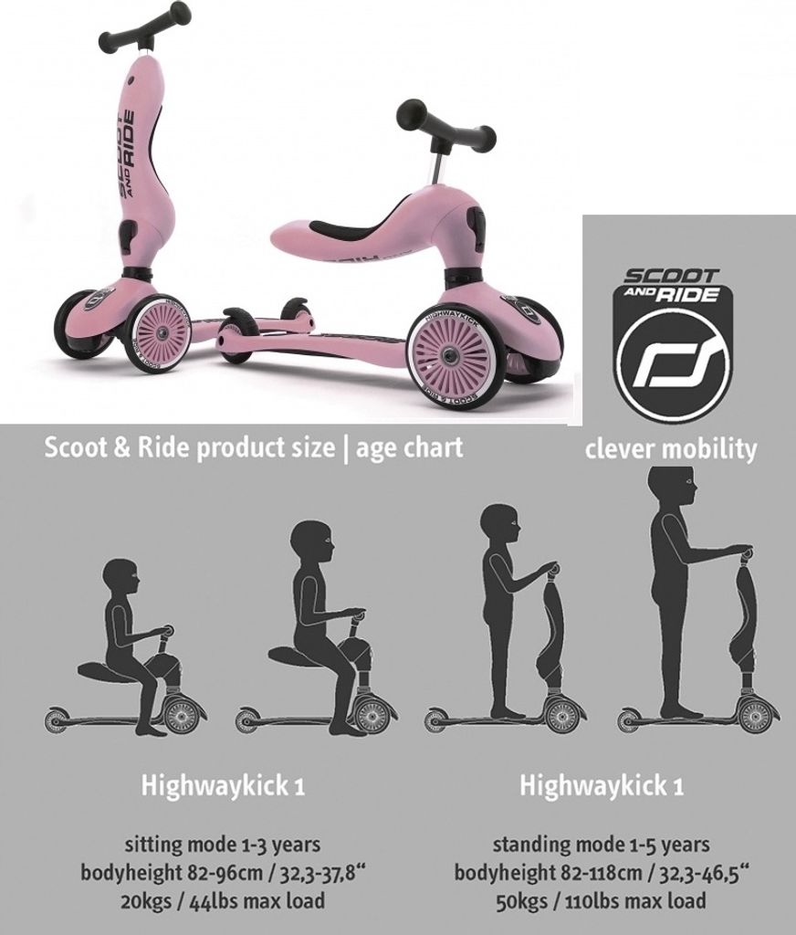 Scoot and Ride - Highwaykick 1 - Rose Produktbild 18