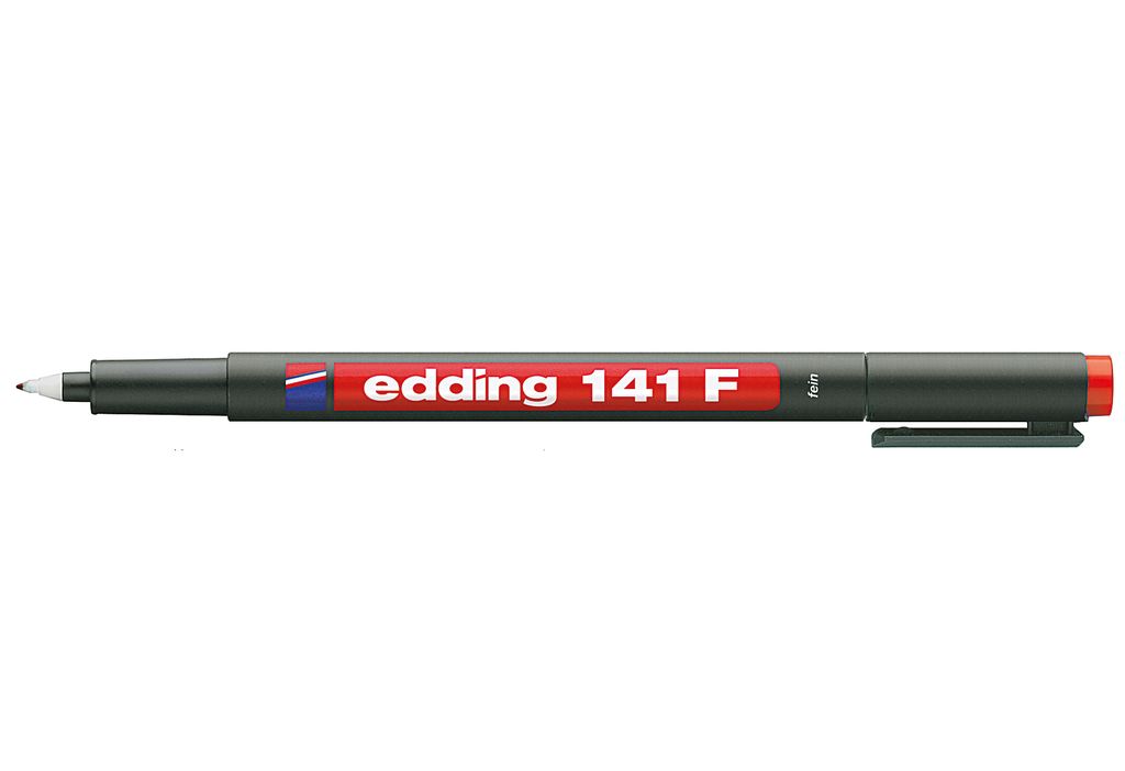Edding 4-141002, Rot, Extrafein, Schwarz, Rund, 0,6 mm, Produktbild 