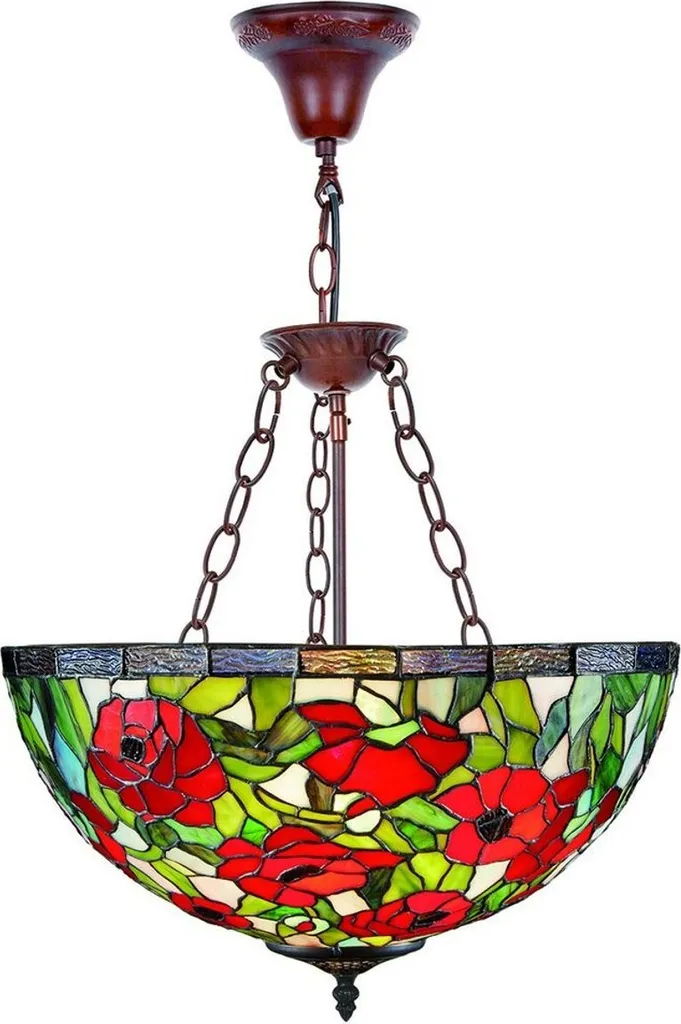 Sublimez votre Déco avec cette Lampe Tiffany Multicolore 40cm Artisan