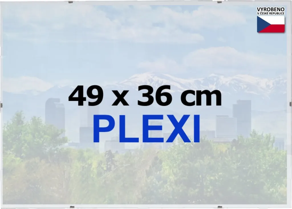 Sous-verre pour puzzle 49x36 cadre clip transparent en plexiglas rigide