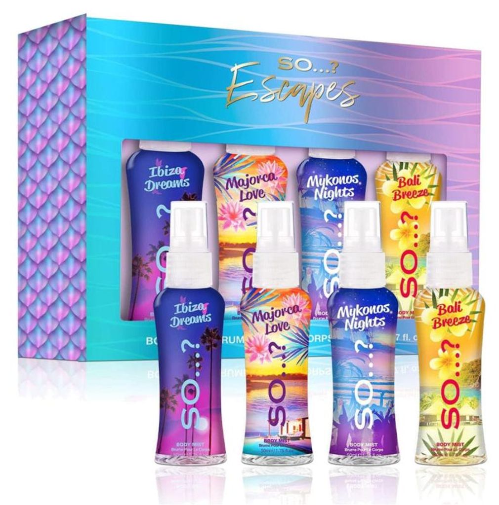 So - So - Körperspray-Set - So...? Escapes 4 x 50ml - Produktbild 
