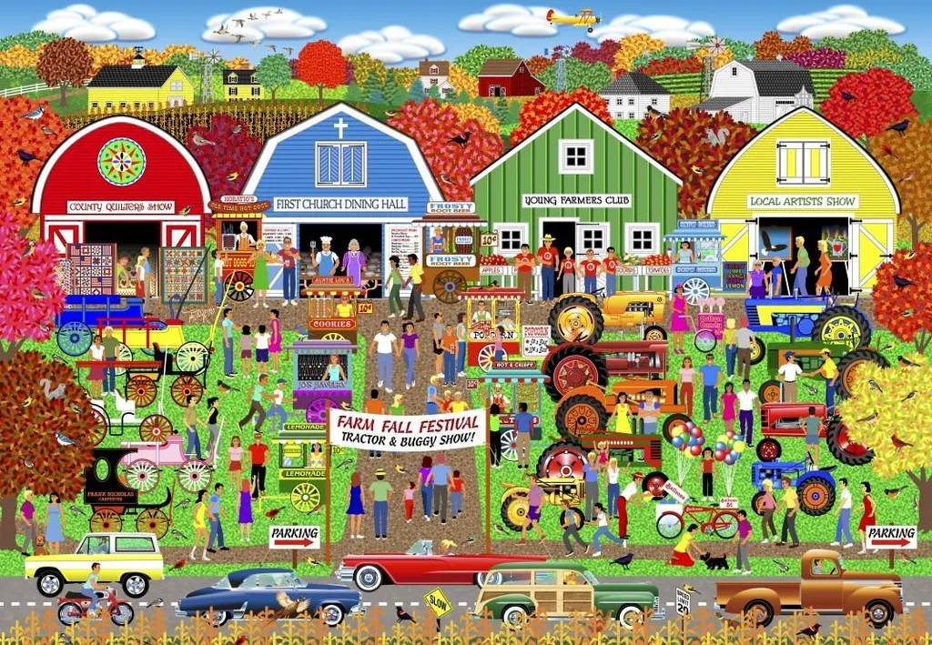 Puzzle 1000 pièces Alipson Harvest Festival - Jeu de société coloré