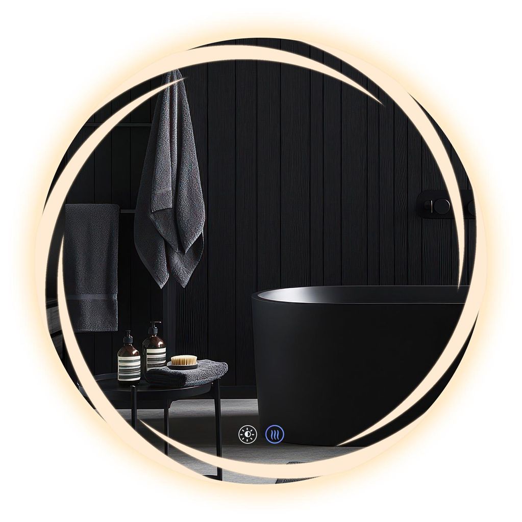 Miroir de salle de bain ZMH avec éclairage, miroir mural Image du produit 