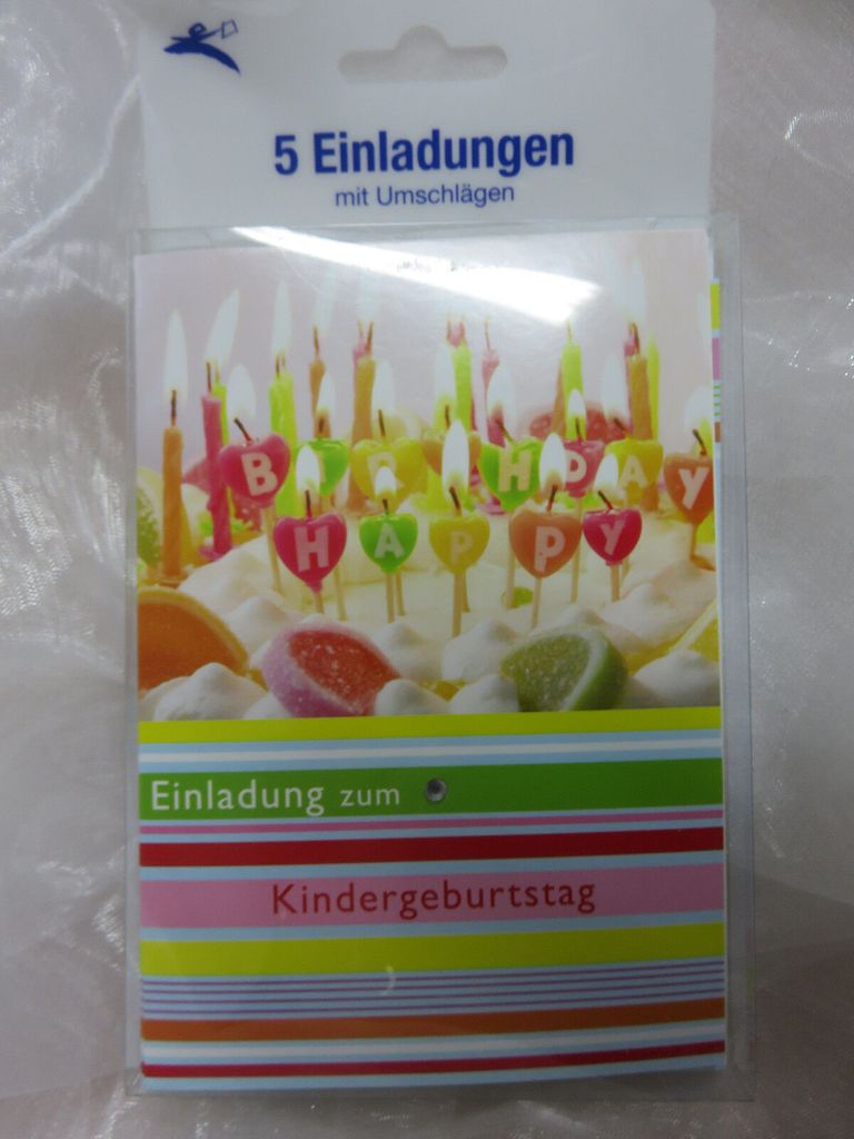 Einladungen - Einladungskarten Kindergeburtstag * 5 Stck