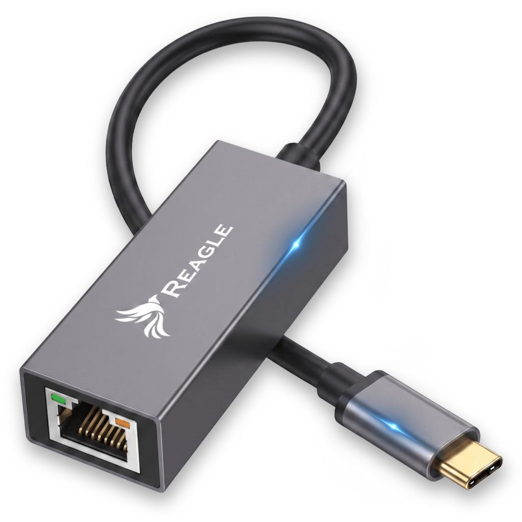 Sieťový adaptér Reagle USB-C 3.1 GIGABIT LAN 1000Mb RJ45 Obrázok produktu 