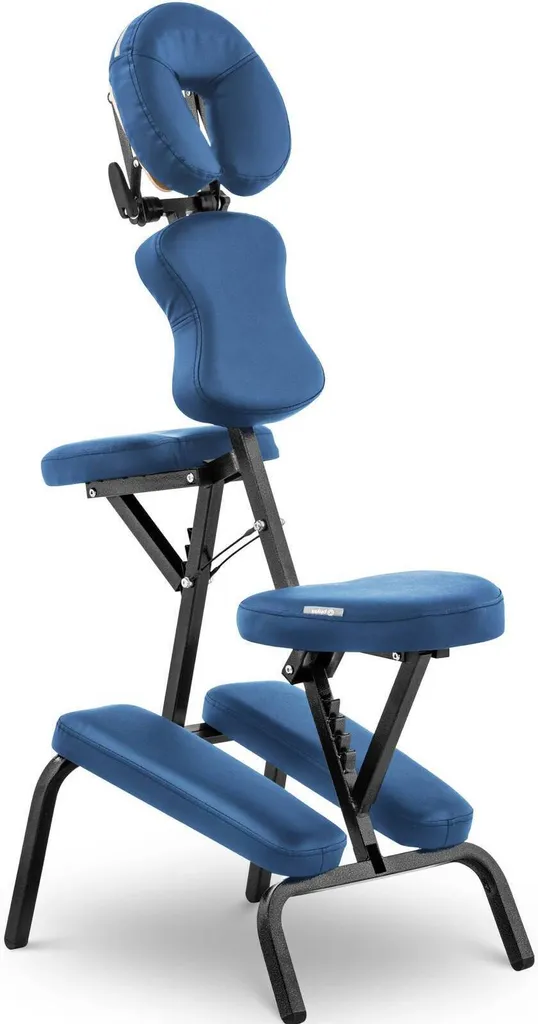 Physa Sedia da Massaggio Blu 160kg | Sedia Professionale Pieghevole