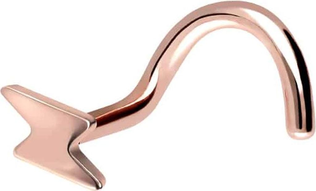 Nasenpiercing, Nasenstecker Titan Nasenstecker Spirale BLITZ