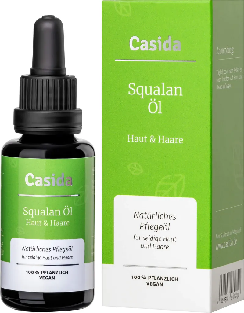 Olio di squalano vegetale per pelle e capelli 30 ml - 1