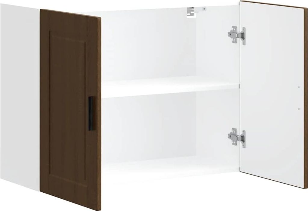 Möbel Küchen-Hängeschrank Porto Braun Eichen-Optik Holzwerkstoff - Küchenschränke 854074